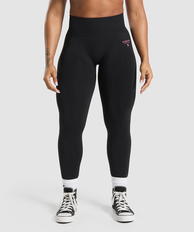Gymshark Glow Legging Leggings Dam Svarta | 780WAMLTF
