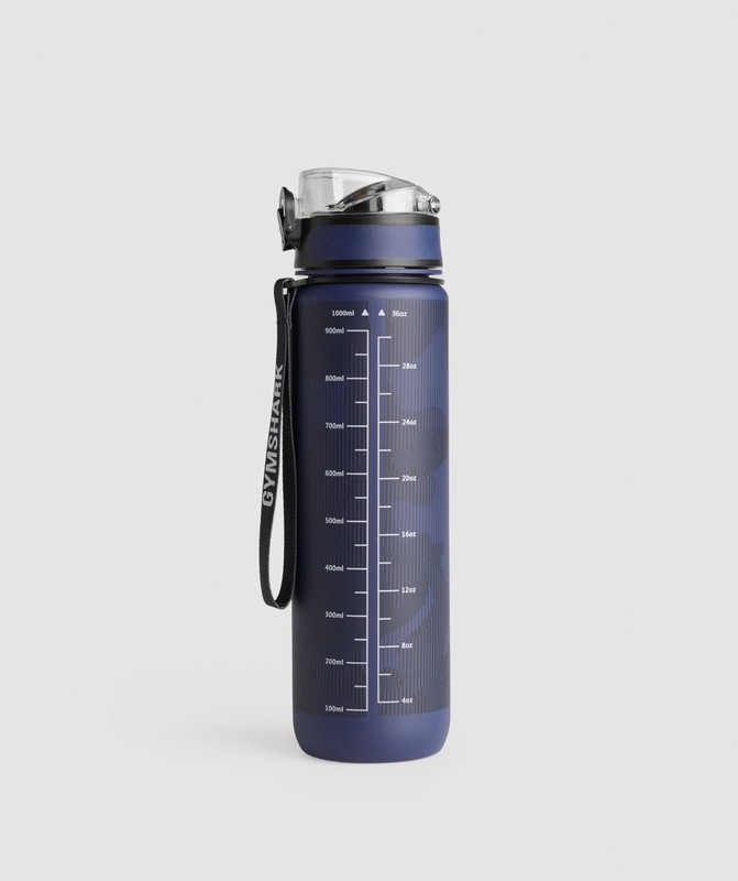 Gymshark Graphic Sports Bottle Vattenflaskor Herr Blå | 172YBDALZ