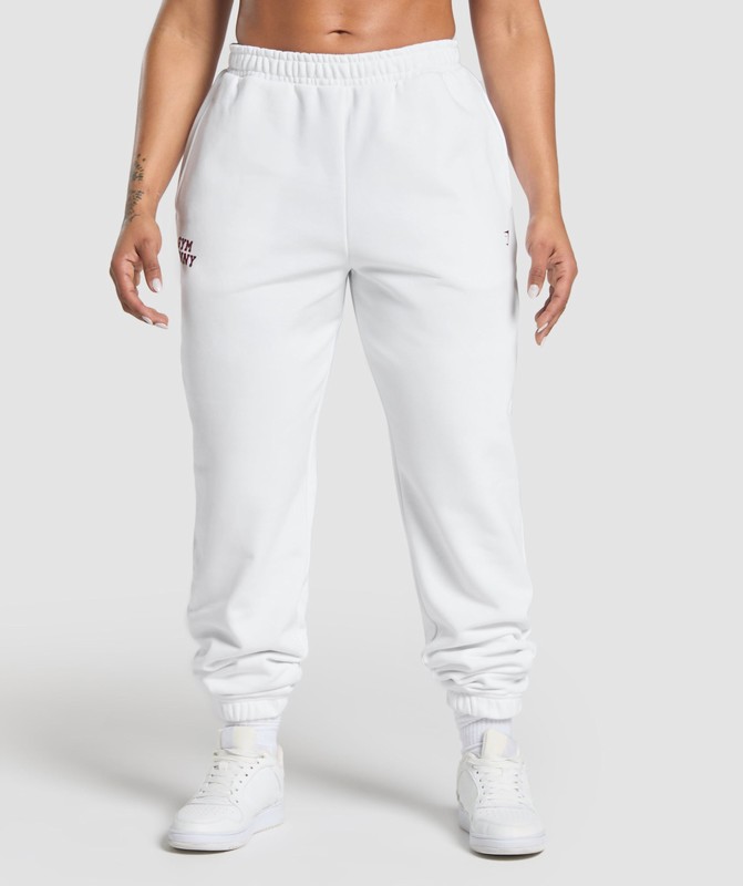 Gymshark Gym Bunny Oversized Joggers Joggingbyxor Dam Vita | 804THEYSO