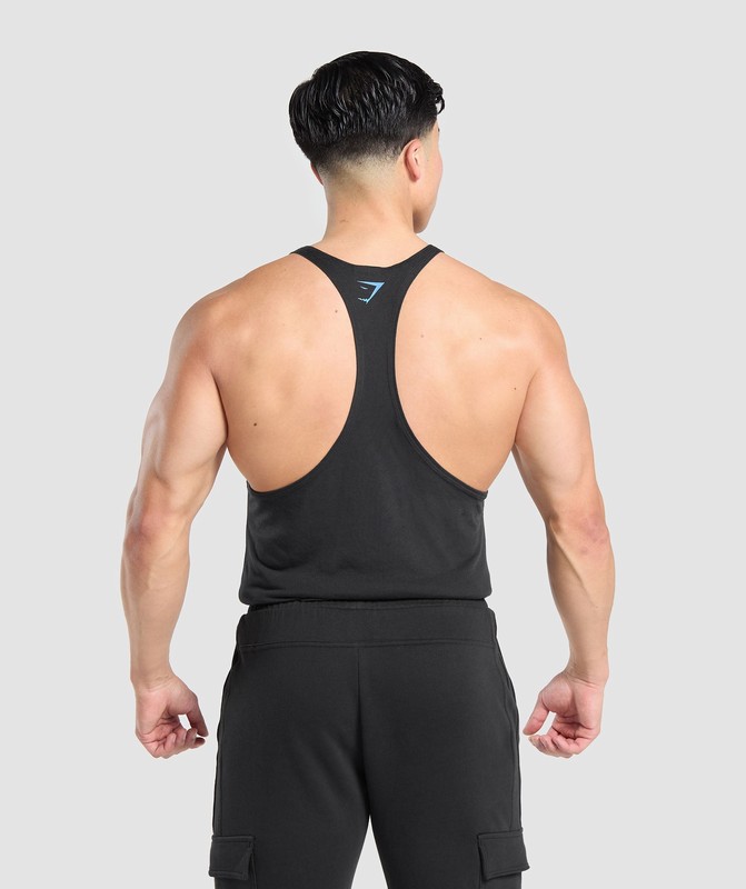 Gymshark Heavy Duty Lifter Stringer Stringer Herr Svarta | 254ISNOLE
