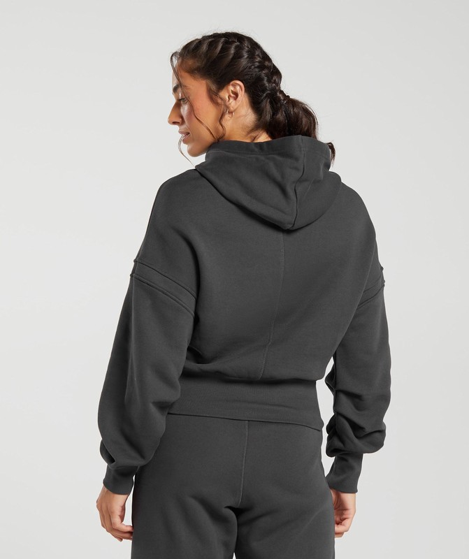 Gymshark Heavyweight Loopback Sweat Hoodie Hoodie Dam Grå | 593JLVHQR