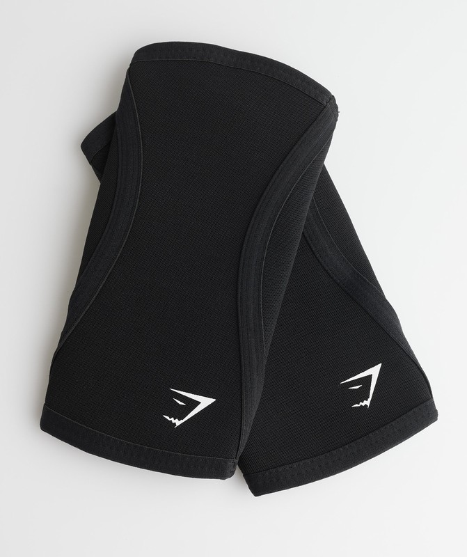 Gymshark Knee Sleeves 3mm Knee Sleeves Dam Svarta | 289NQGICM