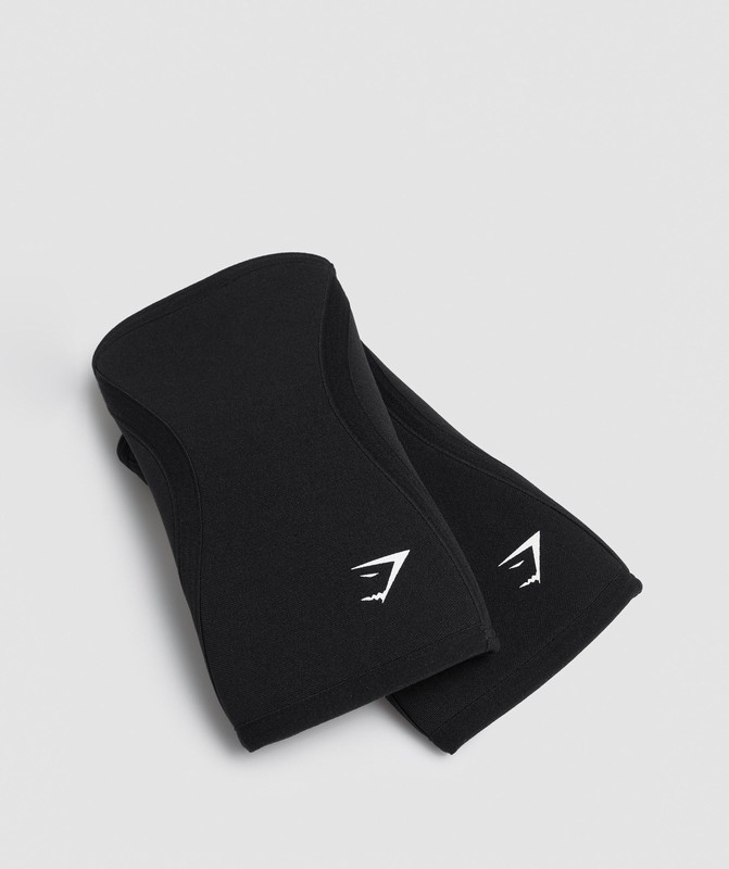 Gymshark Knee Sleeves 5mm Knee Sleeves Dam Svarta | 503NGJBLI
