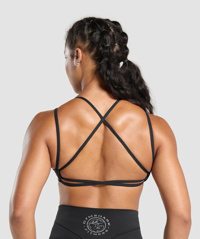Gymshark Legacy Bra BH Dam Svarta | 901MQLCSW