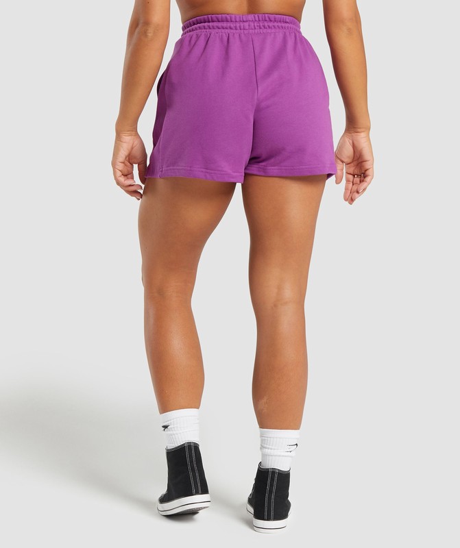 Gymshark Legacy Cotton Shorts Shorts Dam Lila | 251ANOFQS