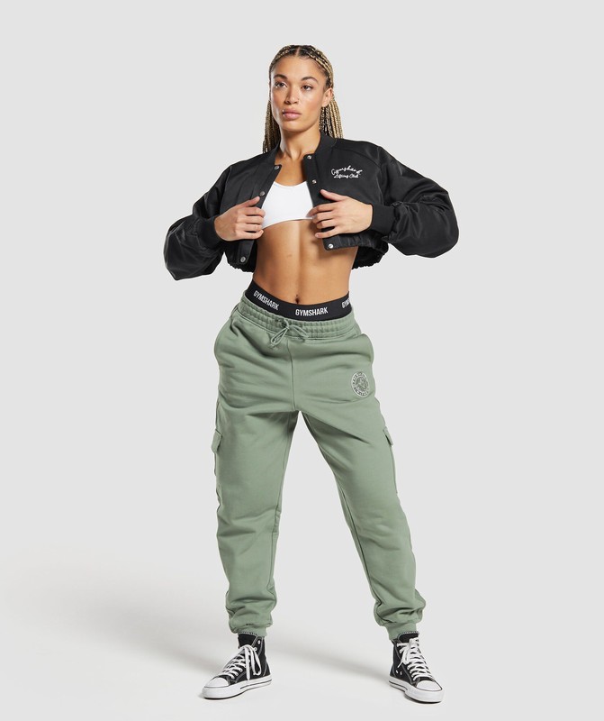 Gymshark Legacy Joggers Joggingbyxor Dam Gröna | 829ZDWKVF