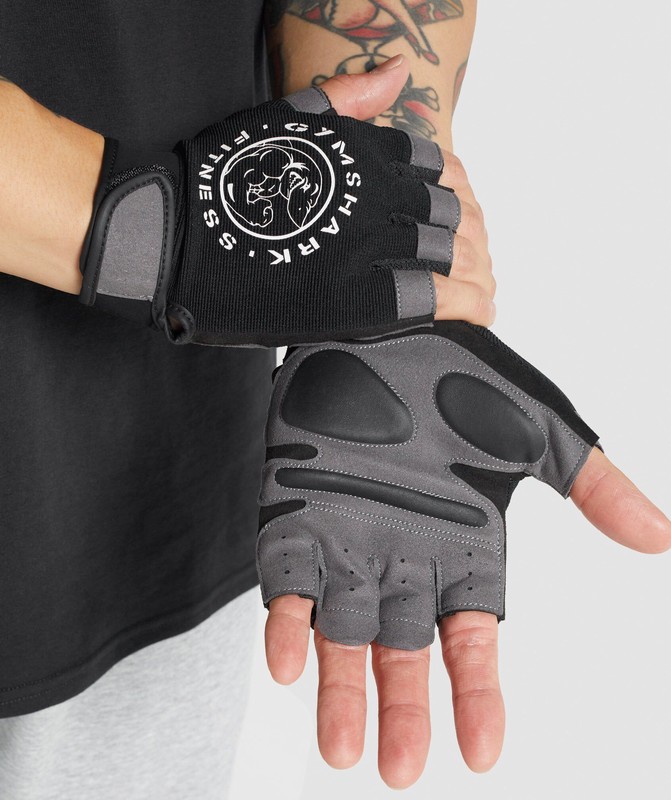 Gymshark Legacy Lifting Gloves Handskar Herr Svarta | 130RXKQBZ