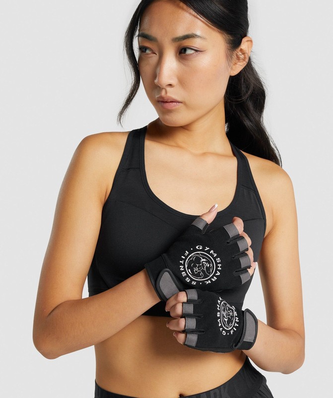 Gymshark Legacy Lifting Gloves Handskar Herr Svarta | 130RXKQBZ
