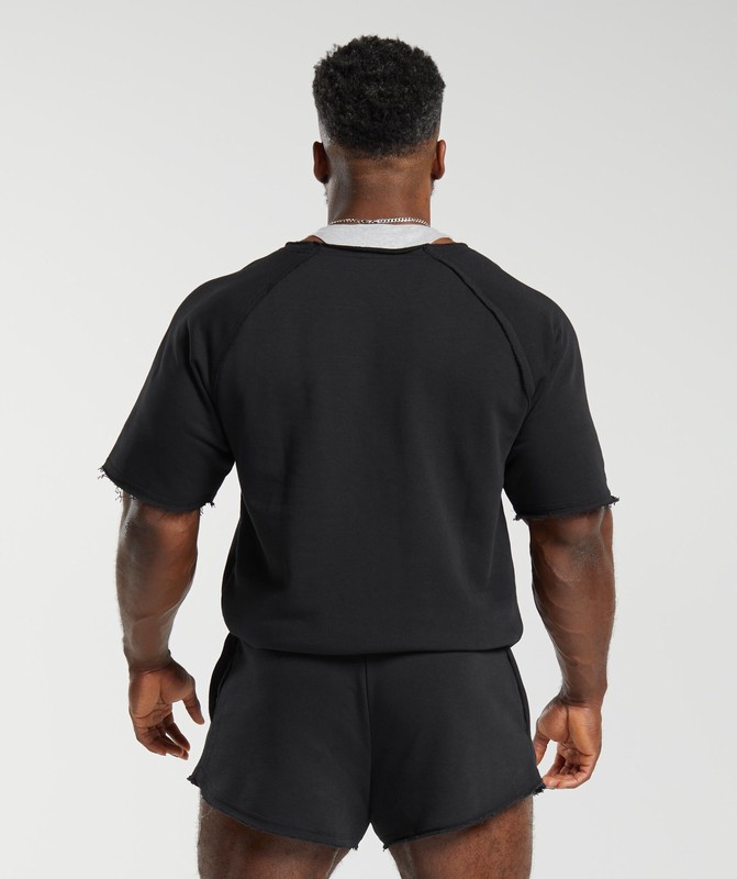 Gymshark Legacy Rag Top Top Herr Svarta | 504CIJLGZ