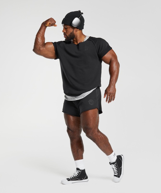 Gymshark Legacy Rag Top Top Herr Svarta | 504CIJLGZ