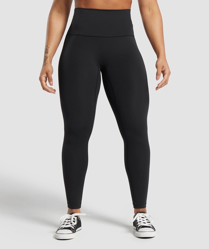 Gymshark Legacy Short Leggings Leggings Dam Svarta | 267EDZCHR