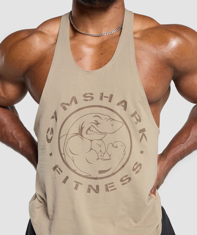 Gymshark Legacy Stringer Stringer Herr Bruna | 052IVFPCD