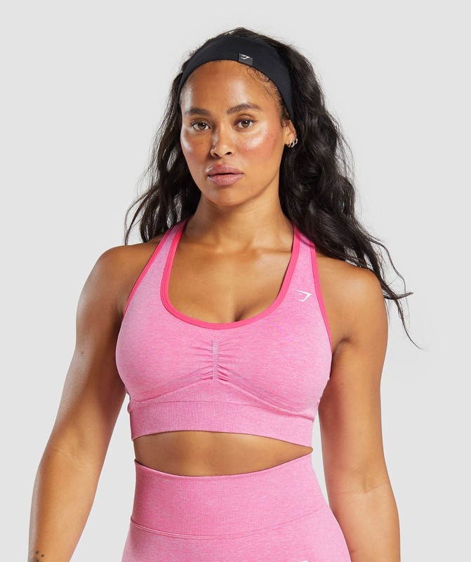 Gymshark Lift Seamless Sports Bra Sport BH Dam Rosa | 657ORMQZY