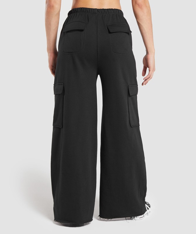 Gymshark Lifting Cargo Cotton Pants Byxor Dam Svarta | 384DSGAZM