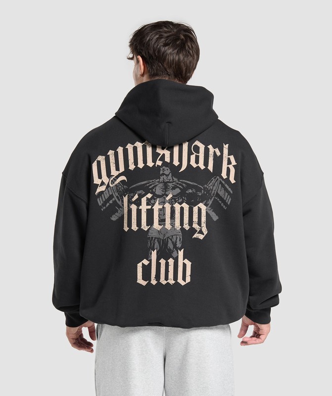 Gymshark Lifting Club Hoodie Hoodie Herr Svarta Grå | 168TAOHCL