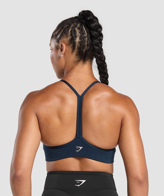 Gymshark Lifting Club Retro Bra BH Dam Marinblå | 831FRNJTK