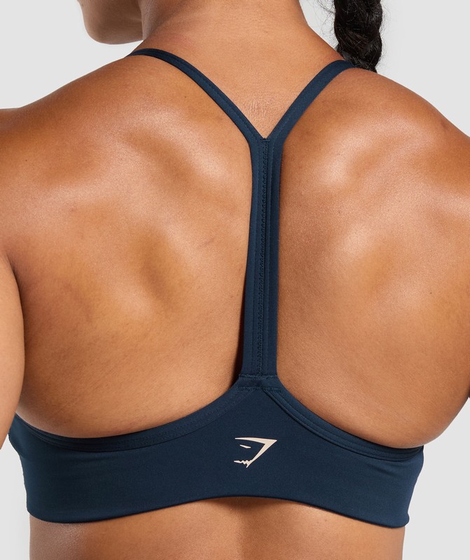 Gymshark Lifting Club Retro Bra BH Dam Marinblå | 831FRNJTK