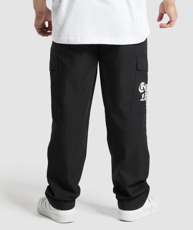 Gymshark Lifting Club Ripstop Cargo Byxor Herr Svarta | 671YQXINZ