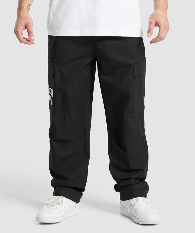 Gymshark Lifting Club Ripstop Cargo Byxor Herr Svarta | 671YQXINZ