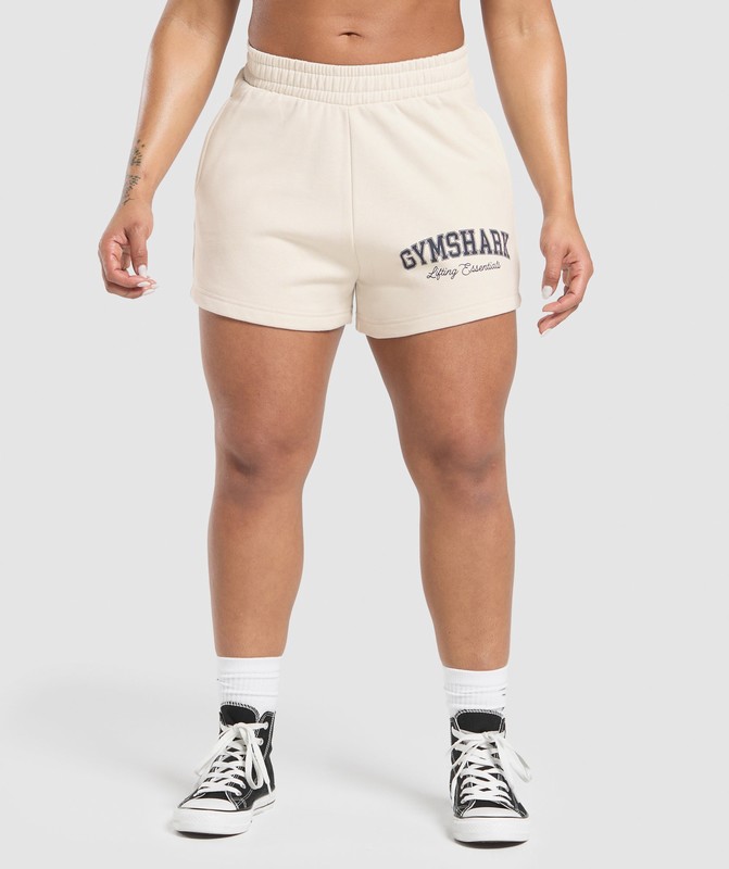 Gymshark Lifting Essentials Graphic Brushed 4' Shorts Shorts Dam Vita | 236ENUJWG