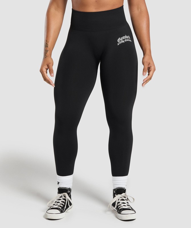 Gymshark Lifting Essentials Leggings Leggings Dam Svarta | 285IDZVRS