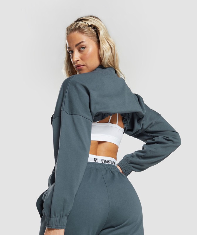 Gymshark Lifting Lightweight 1/4 Zip Pullover Pullover Dam Titan Blå | 924ICFDTZ