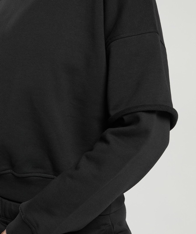Gymshark Lifting Oversized Sweatshirt Tröjor Dam Svarta | 357JAEBUV