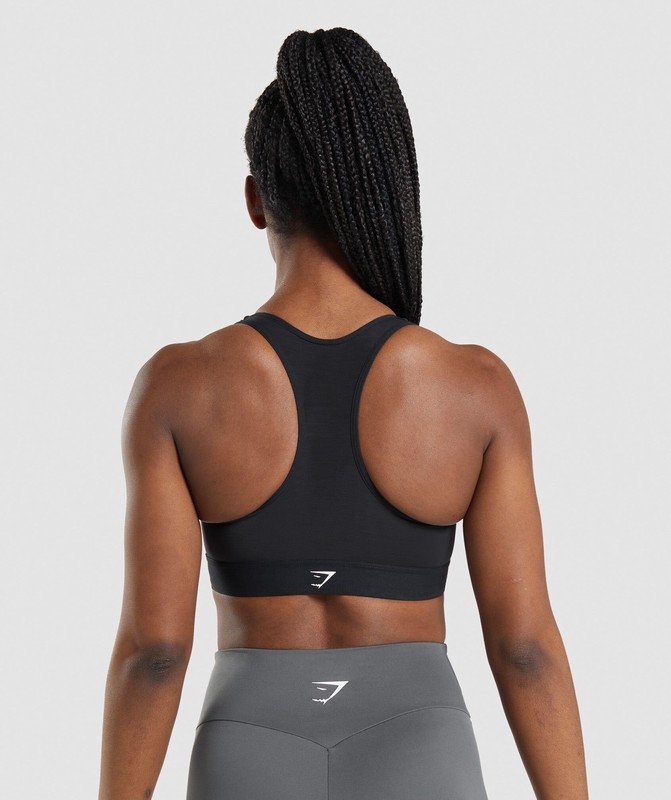 Gymshark Lightweight High Support Sports Bra Sport BH Dam Svarta | 640ZEMFTG