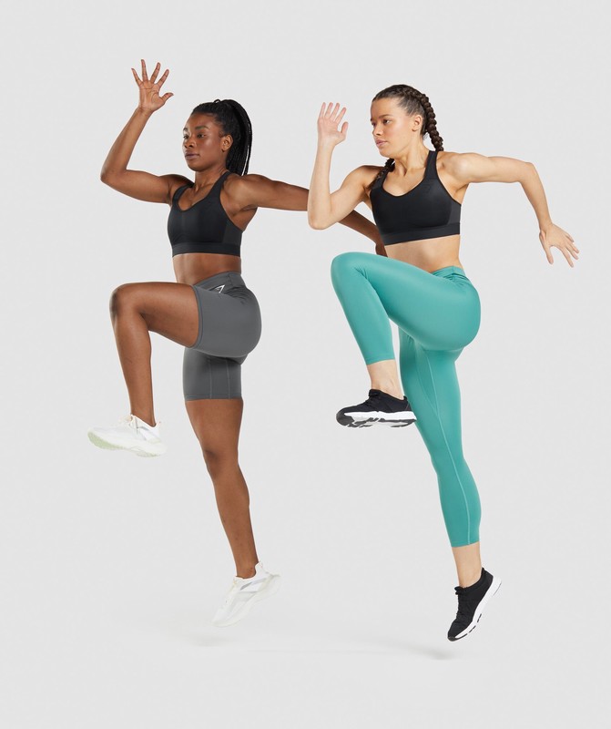 Gymshark Lightweight High Support Sports Bra Sport BH Dam Svarta | 640ZEMFTG