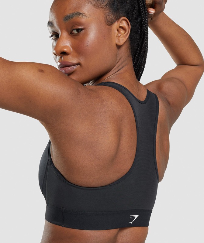 Gymshark Lightweight High Support Sports Bra Sport BH Dam Svarta | 640ZEMFTG