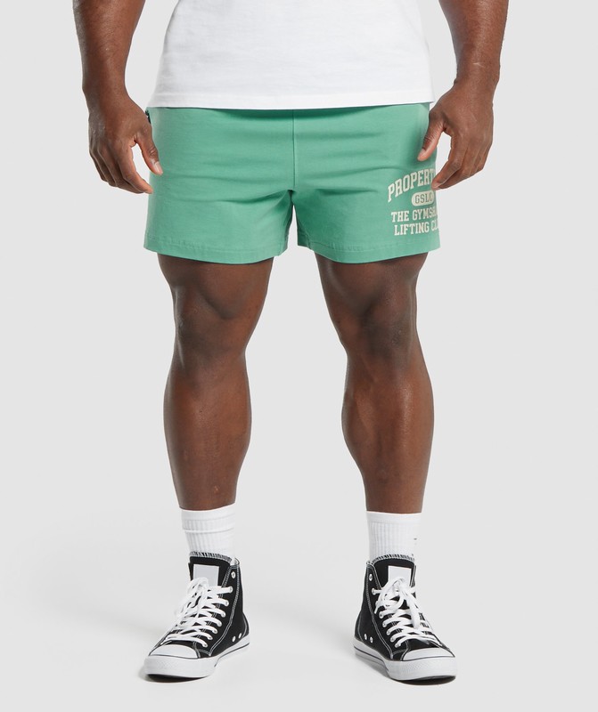 Gymshark Lightweight Jersey Shorts Shorts Herr Gröna | 926BGTXIM