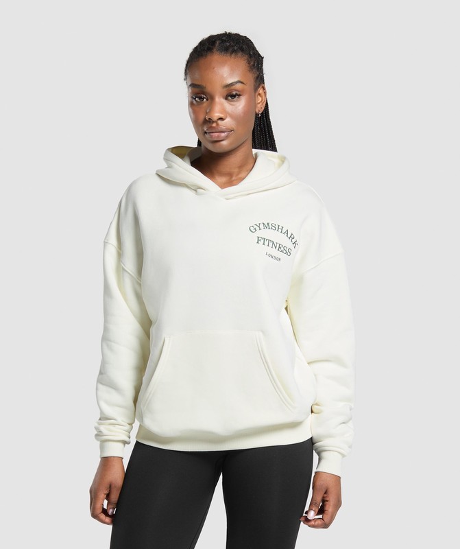 Gymshark London Fitness Club Graphic Oversized Hoodie Hoodie Dam Vita | 821GVWKCT
