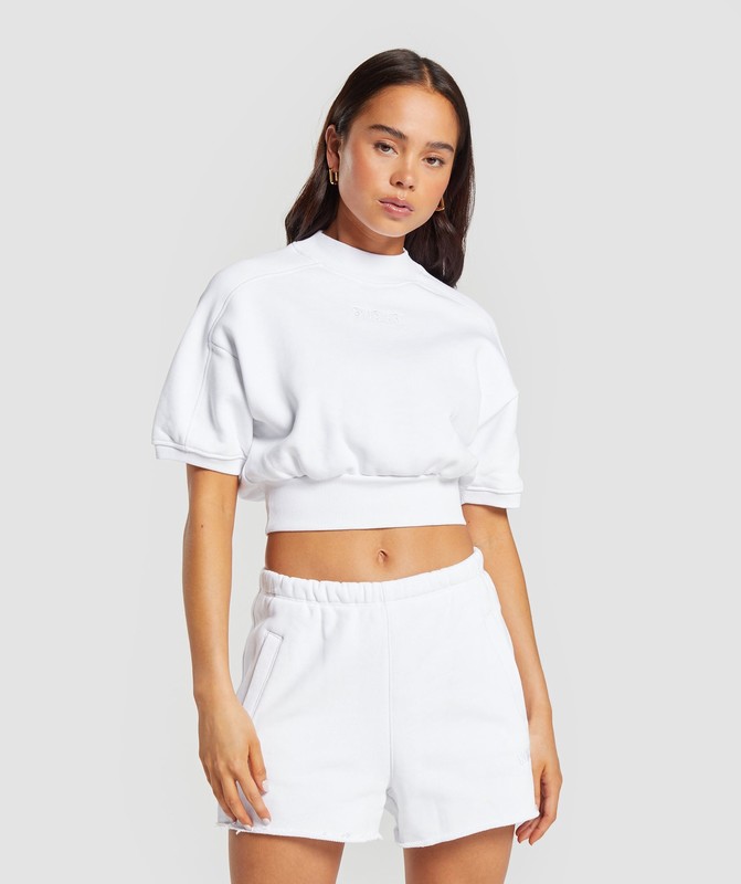 Gymshark Loopback Sweat Pullover Pullover Dam Vita | 286AOQXTD