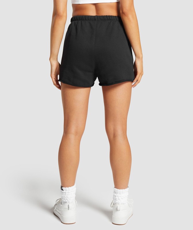 Gymshark Loopback Sweat Shorts Shorts Dam Svarta | 043WKVOCG