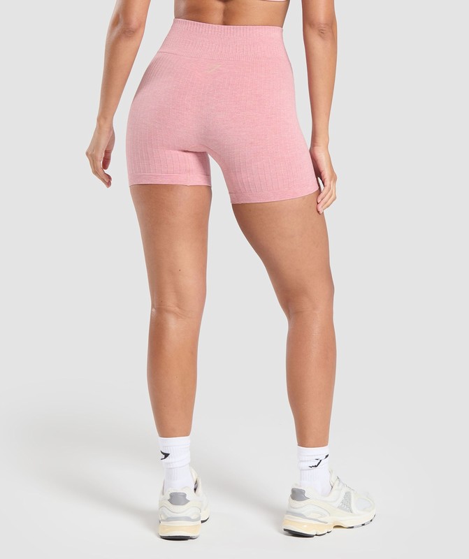 Gymshark Luxe Seamless Shorts Shorts Dam Rosa | 530IRENQF