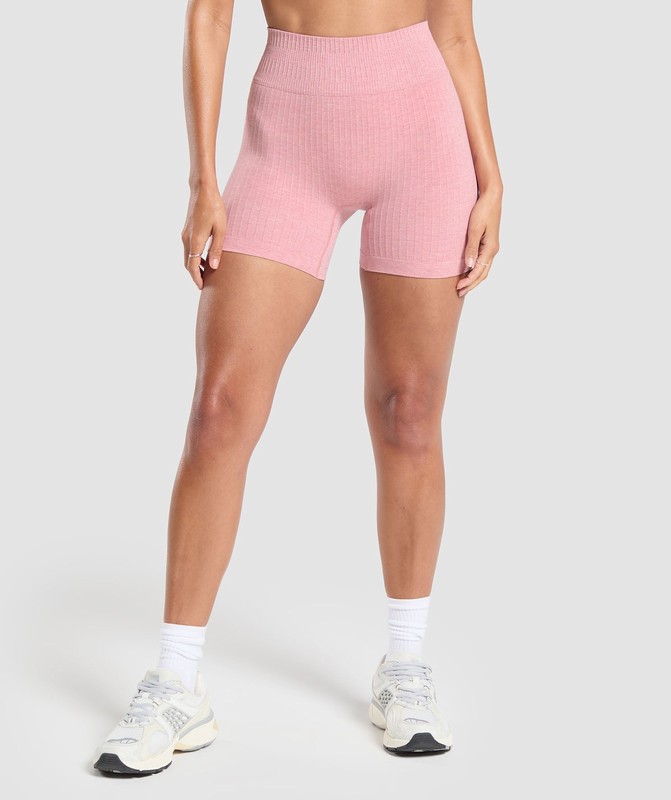 Gymshark Luxe Seamless Shorts Shorts Dam Rosa | 530IRENQF