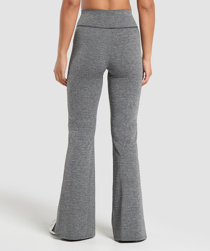 Gymshark Marl Flared Leggings Leggings Dam Svarta | 052JESTNM