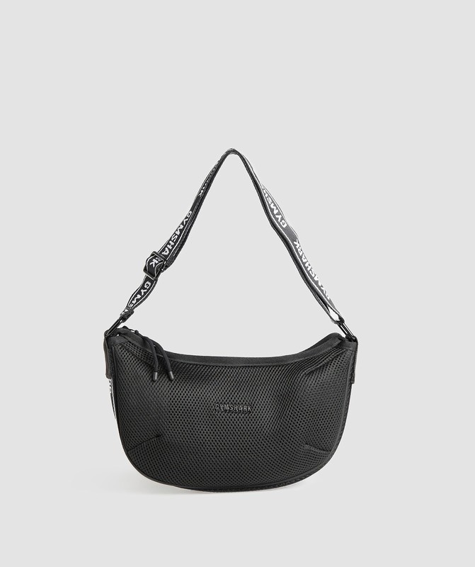 Gymshark Mesh Shoulder Bag Väska Dam Svarta | 658UTZEKB