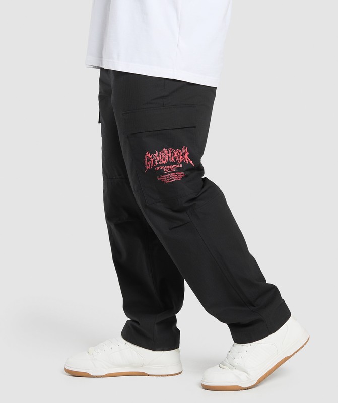 Gymshark Metal Lifting Cargo Pants Byxor Herr Svarta | 389LDIKHC
