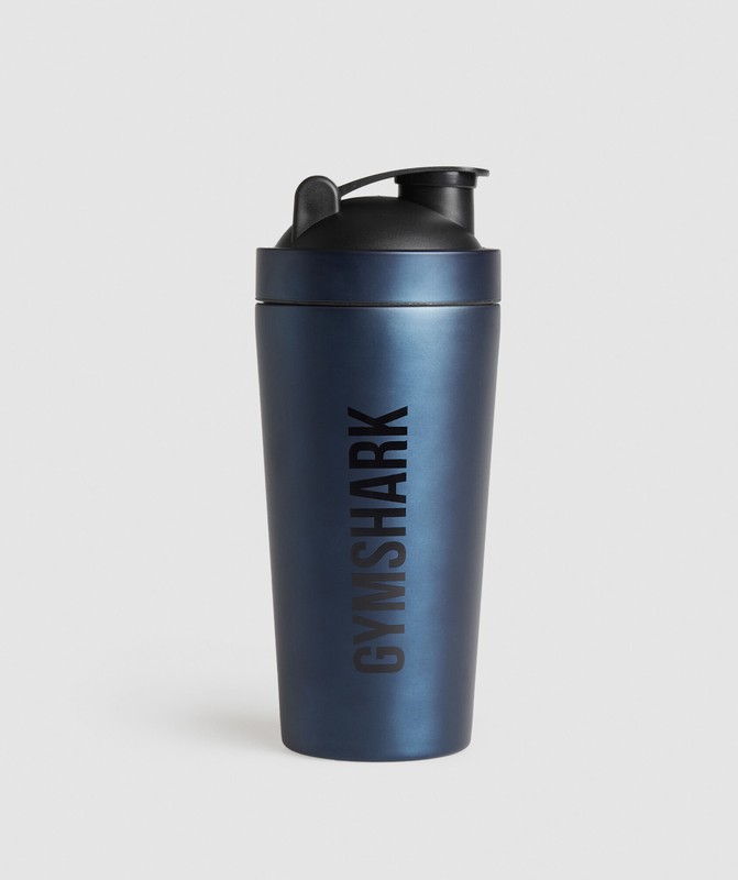 Gymshark Metal Shaker Vattenflaskor Dam Blå | 254DCNRJF