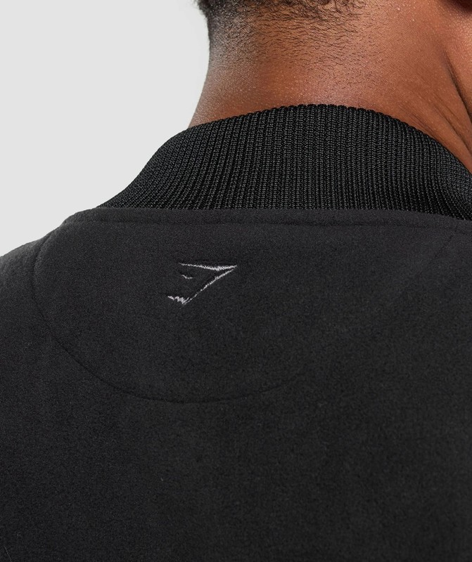 Gymshark Micro Fleece Gilet Väst Herr Svarta | 952DKAUWI