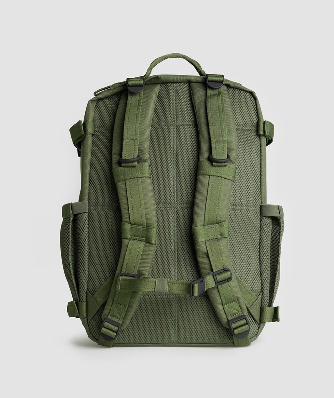 Gymshark Military Backpack Ryggsäck Dam Olivgröna | 534LCSYMT