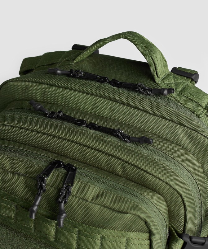 Gymshark Military Backpack Ryggsäck Dam Olivgröna | 534LCSYMT
