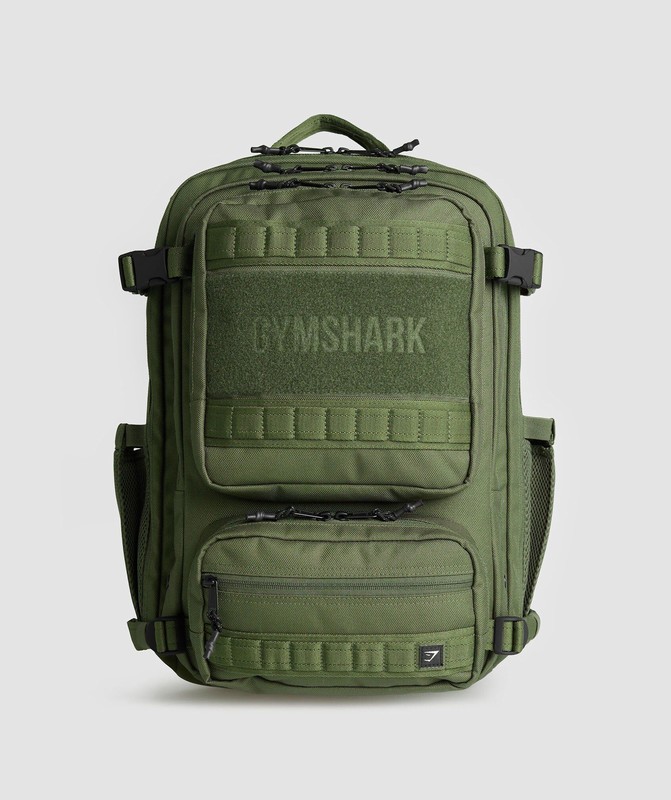 Gymshark Military Backpack Ryggsäck Dam Olivgröna | 534LCSYMT