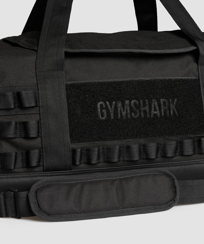 Gymshark Military Holdall Väska Dam Svarta | 302NQLKJG