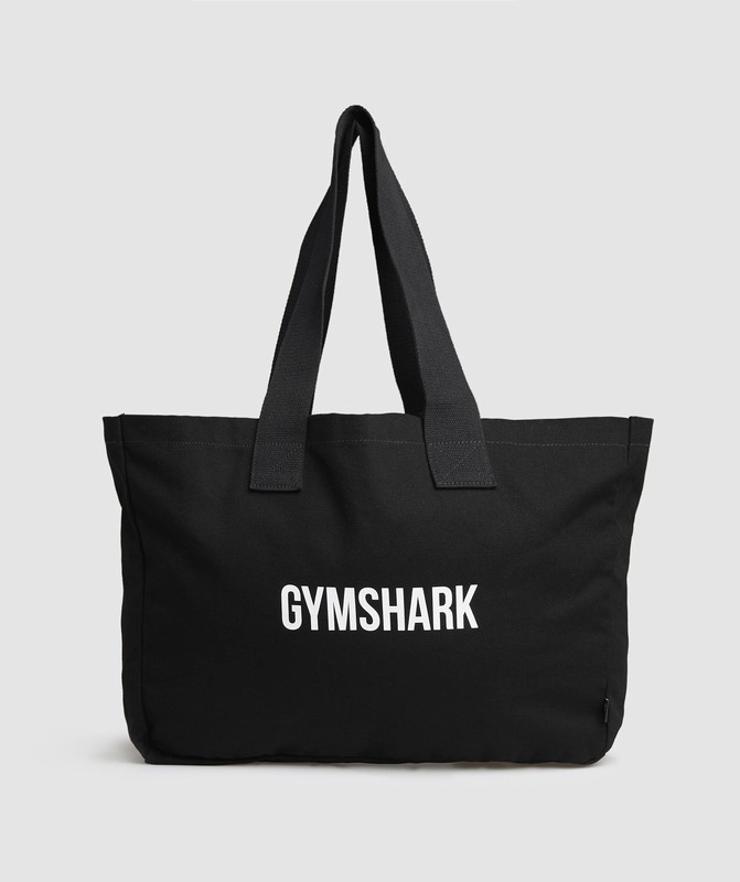 Gymshark Oversized Canvas Tote Tote Herr Svarta | 943JGPZQX