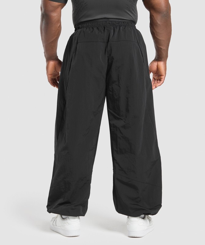 Gymshark Parachute Pants Byxor Herr Svarta | 138YBVWSR