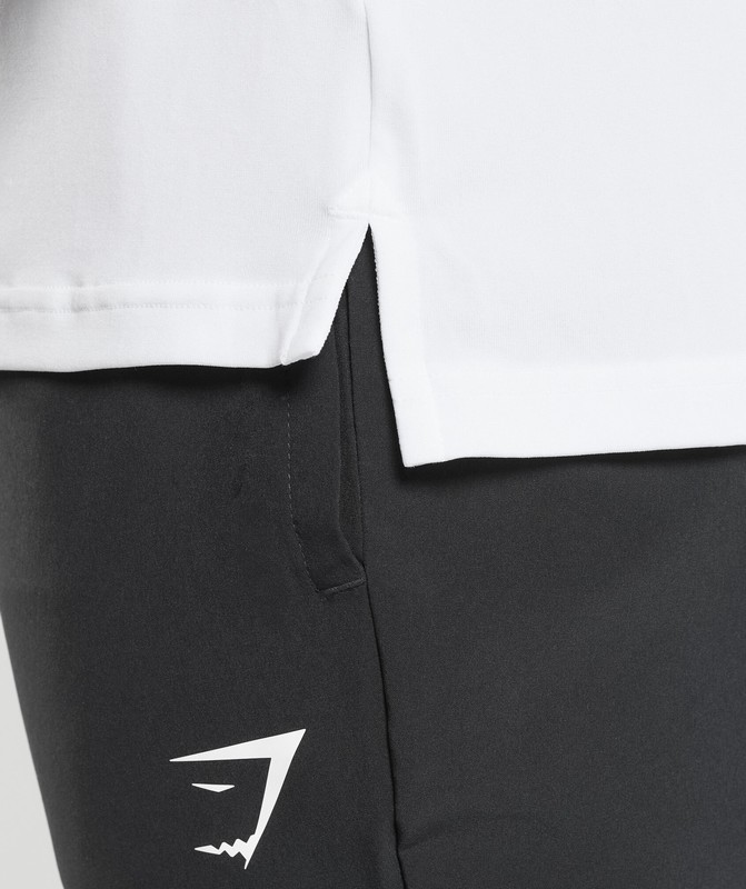 Gymshark Performance Polo Shirt 2 Polotröja Herr Vita | 503OKXJYH