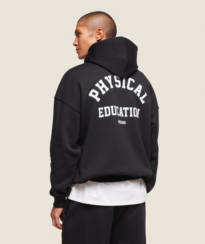 Gymshark Phys Ed Hoodie Hoodie Herr Svarta | 582CHZPJO