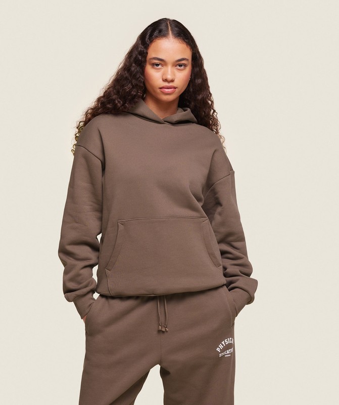 Gymshark Phys Ed Logo Hoodie Hoodie Dam Bruna | 721HLKSGI